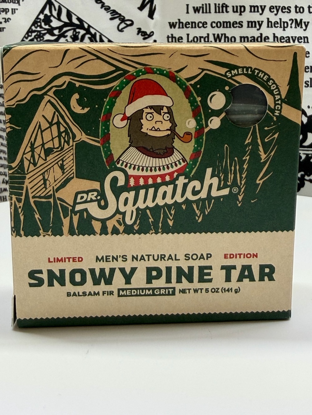 Dr. Squatch Snowy Pine Tar Men's Natural Soap
